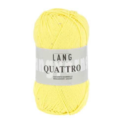 Lang Yarns Lang Yarns | Katoen Quattro - 0113 | Lichtgeel