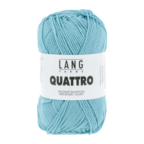 Lang Yarns Lang Yarns | Katoen Quattro - 0078 | Licht Turkoois
