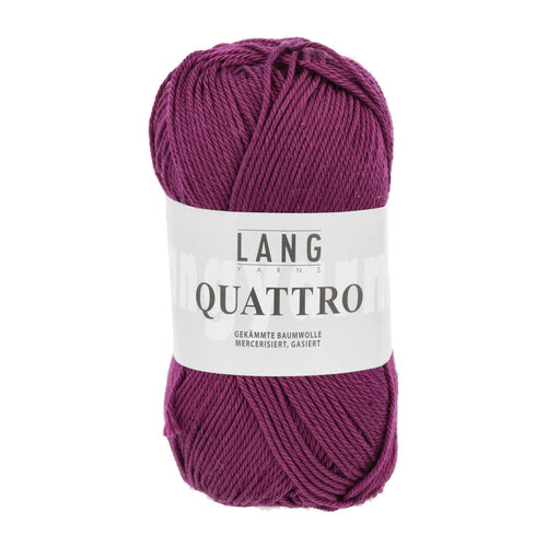 Lang Yarns Lang Yarns | Katoen Quattro - 0066 | Licht Bordeaux