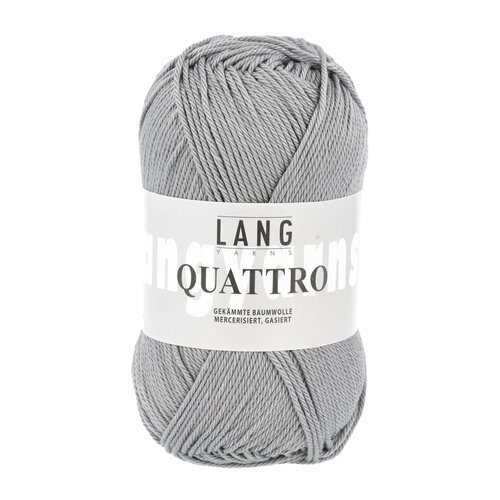 Lang Yarns Lang Yarns | Katoen Quattro -  0023 | Zilvergrijs