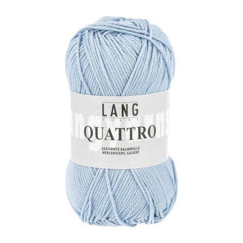 Lang Yarns Lang Yarns | Katoen Quattro - 0020 | Lichtblauw