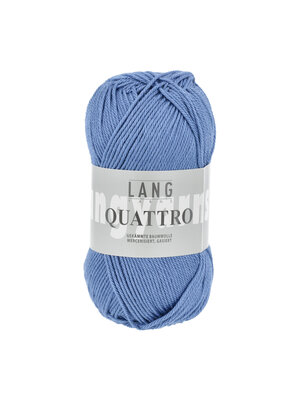 Lang Yarns Lang Yarns | Katoen Quattro -  0010 | Blauw