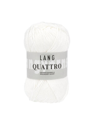 Lang Yarns Lang Yarns | Katoen Quattro -  0001 | Wit