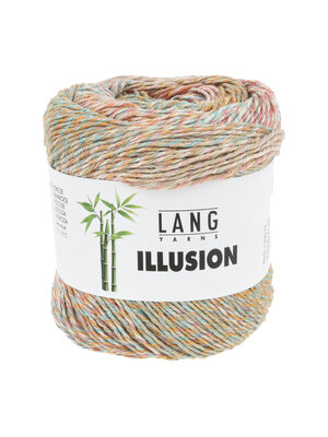Lang Yarns Lang Yarns | Katoen Illusion -  0011 | Groen/Roze/Blauw/Lavendel