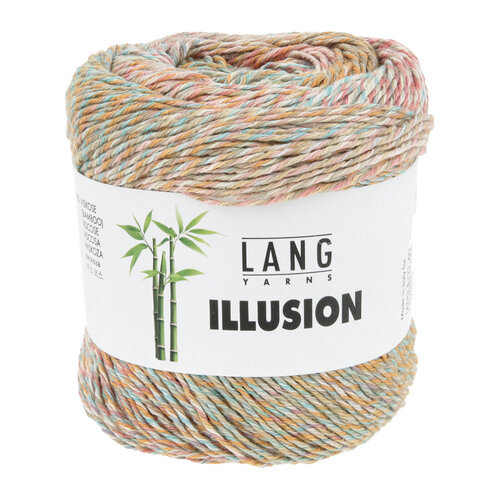 Lang Yarns Lang Yarns | Katoen Illusion -  0011 | Groen/Roze/Blauw/Lavendel