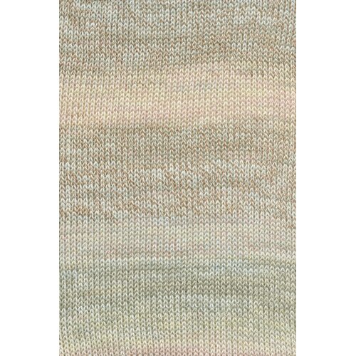 Lang Yarns Lang Yarns | Katoen Illusion -  0008 | Bruin/Lichtblauw/Geel/Roze