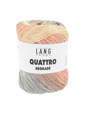 Lang Yarns Lang Yarns | Katoen Quattro DÉGRADÉ - 0021 | Geel/Beige/Roest