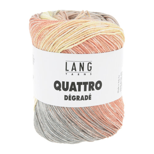 Lang Yarns Lang Yarns | Katoen Quattro DÉGRADÉ - 0021 | Geel/Beige/Roest