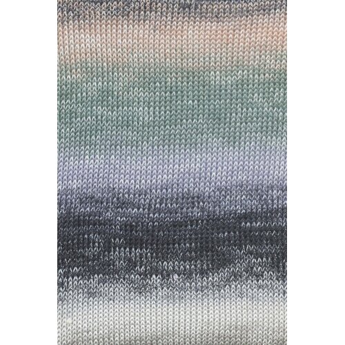 Lang Yarns Lang Yarns | Katoen Quattro DÉGRADÉ - 0020 | Zwart/Grijsgroen/Lila
