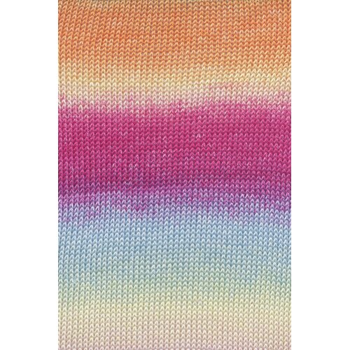 Lang Yarns Lang Yarns | Katoen Quattro DÉGRADÉ - 0018 | Oranje/Blauw/Geel