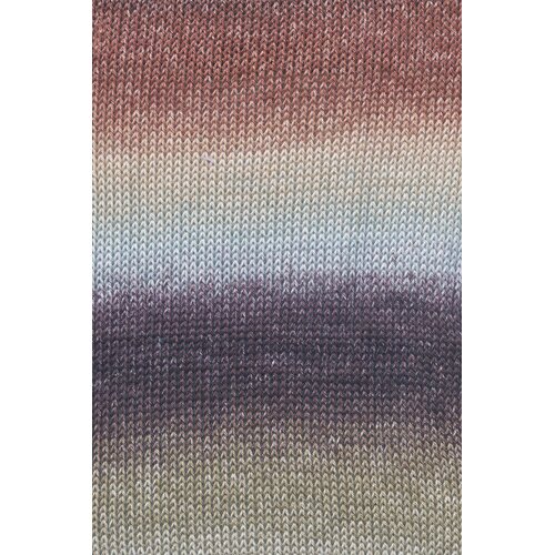 Lang Yarns Lang Yarns | Katoen Quattro DÉGRADÉ - 0017 | Olijfgroen/Bruin/Rood