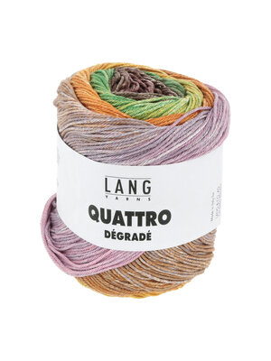 Lang Yarns Lang Yarns | Katoen Quattro DÉGRADÉ - 0014 | Groen/Geel/Bruin