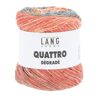 Lang Yarns | Katoen Quattro DÉGRADÉ - 0013 | Roze/Lila/Oranje