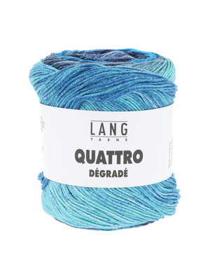 Lang Yarns Lang Yarns | Katoen Quattro DÉGRADÉ - 0011 | Blauw