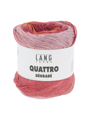 Lang Yarns Lang Yarns | Katoen Quattro DÉGRADÉ - 0002 | Fuchsia/Rood/Roze