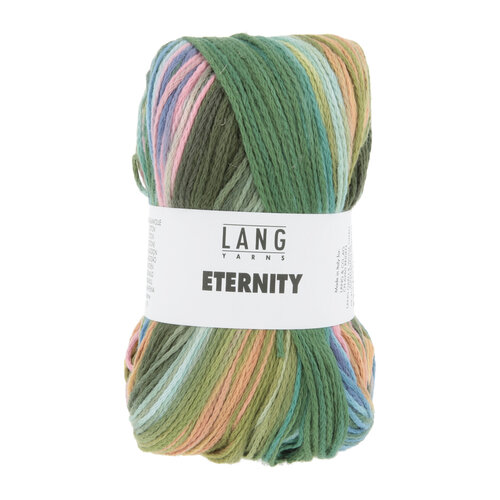 Lang Yarns Lang Yarns | Katoen Eternity - 0005 | Groen/Zalmroze