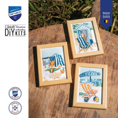 Vervaco Miniatuur kit Zon en Zee - set van 3