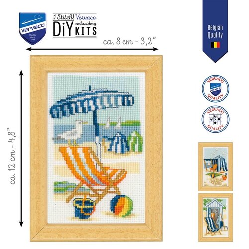 Vervaco Miniatuur kit Zon en Zee - set van 3