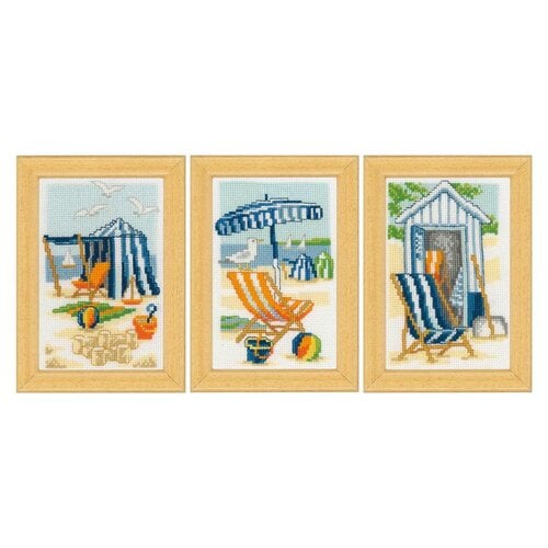 Vervaco Miniatuur kit Zon en Zee - set van 3