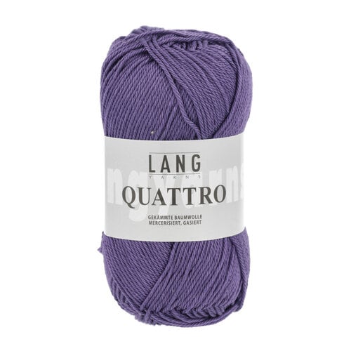 Lang Yarns Lang Yarns | Katoen Quattro - 0046 | Paars Lang Yarns Lang Yarns | Katoen Quattro - 0046 | Paars