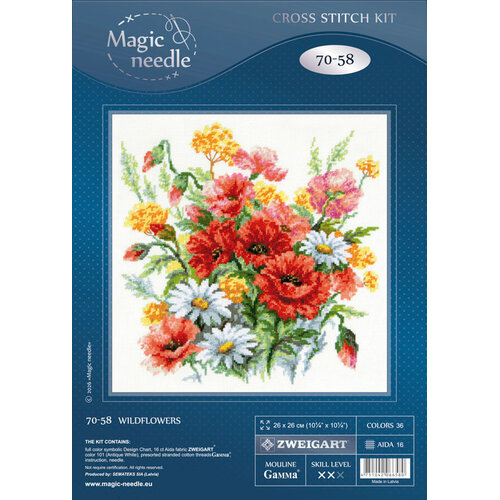 Magic Needle CI Borduurpakket Wildflowers - Magic Needle Magic Needle CI Borduurpakket Wildflowers - Magic Needle