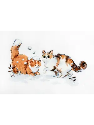 Leti Stitch Borduurpakket Winter Kitties - Leti Stitch Leti Stitch Borduurpakket Winter Kitties - Leti Stitch