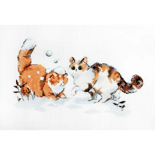 Leti Stitch Borduurpakket Winter Kitties - Leti Stitch Leti Stitch Borduurpakket Winter Kitties - Leti Stitch
