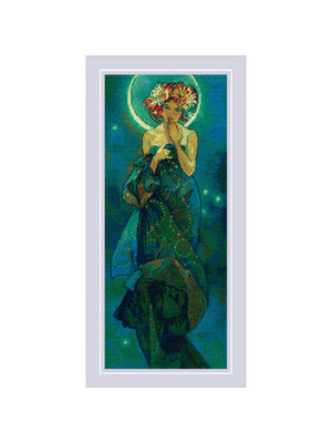RIOLISf Borduurpakket The Moon after A. Mucha's Artwork - RIOLIS RIOLISf Borduurpakket The Moon after A. Mucha's Artwork - RIOLIS