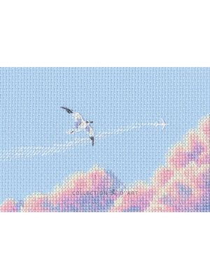 RTO Borduurpakket Seagulls in Pink Sky - RTO RTO Borduurpakket Seagulls in Pink Sky - RTO