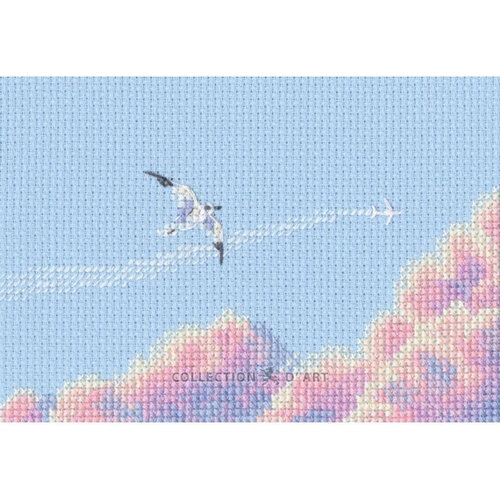 RTO Borduurpakket Seagulls in Pink Sky - RTO RTO Borduurpakket Seagulls in Pink Sky - RTO