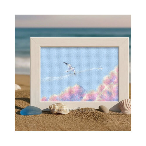 RTO Borduurpakket Seagulls in Pink Sky - RTO RTO Borduurpakket Seagulls in Pink Sky - RTO