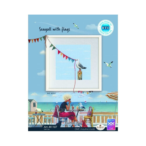 RTO Borduurpakket Seagull with Flags - RTO RTO Borduurpakket Seagull with Flags - RTO