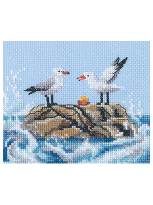 RTO Borduurpakket Seagulls on Rock - RTO RTO Borduurpakket Seagulls on Rock - RTO