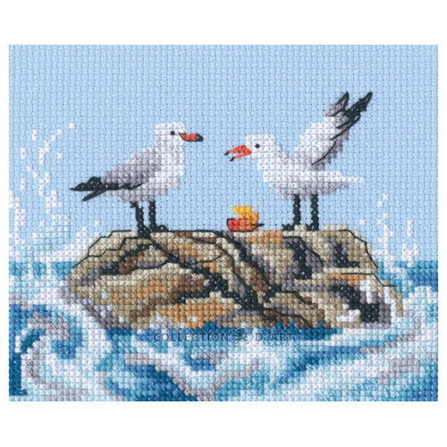 RTO Borduurpakket Seagulls on Rock - RTO RTO Borduurpakket Seagulls on Rock - RTO