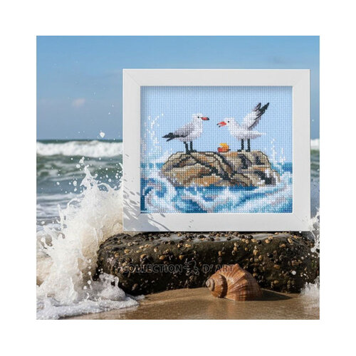 RTO Borduurpakket Seagulls on Rock - RTO RTO Borduurpakket Seagulls on Rock - RTO