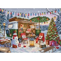 Borduurpakket Christmas Trailer - Leti Stitch