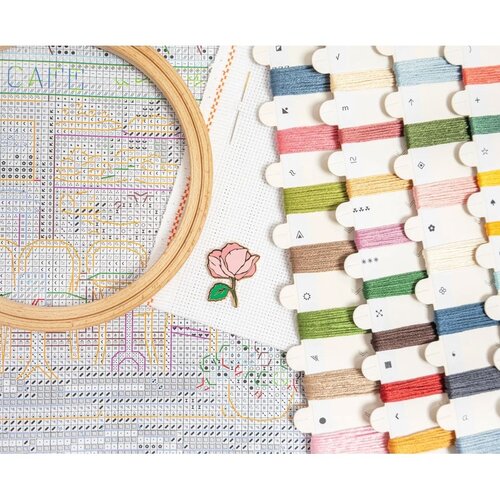 Leti Stitch Borduurpakket Sweet Parisian Street - Leti Stitch