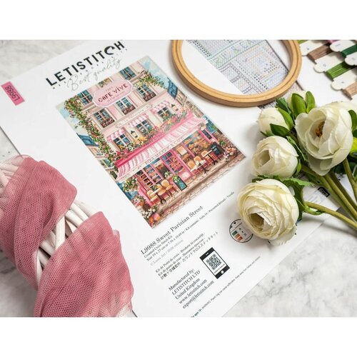 Leti Stitch Borduurpakket Sweet Parisian Street - Leti Stitch
