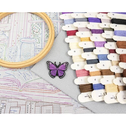 Leti Stitch Borduurpakket Raven’s Library - Leti Stitch