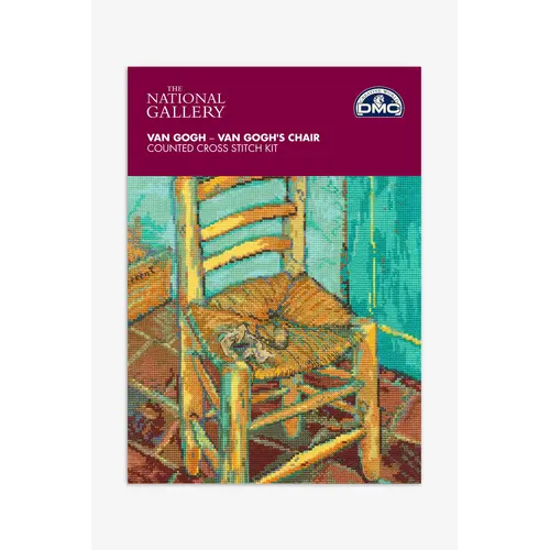 DMC DMC Kruissteekpakket Van Gogh's Chair - Museum collectie DMC DMC Kruissteekpakket Van Gogh's Chair - Museum collectie