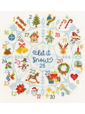Bothy Threads Borduurpakket Bothy Designs - Countdown To Christmas - Bothy Threads Bothy Threads Borduurpakket Bothy Designs - Countdown To Christmas - Bothy Threads