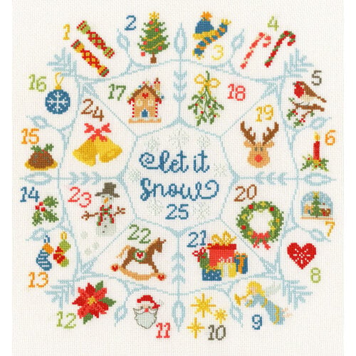 Bothy Threads Borduurpakket Bothy Designs - Countdown To Christmas - Bothy Threads