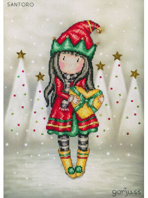 Bothy Threads Borduurpakket Gorjuss - Jingle Belle - Bothy Threads Bothy Threads Borduurpakket Gorjuss - Jingle Belle - Bothy Threads