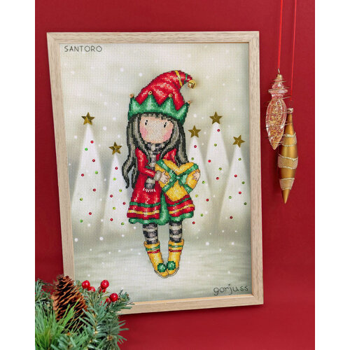 Bothy Threads Borduurpakket Gorjuss - Jingle Belle - Bothy Threads