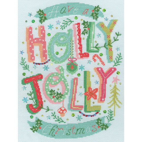 Bothy Threads Borduurpakket Hilary Yafai - Holly Jolly Christmas - Bothy Threads Bothy Threads Borduurpakket Hilary Yafai - Holly Jolly Christmas - Bothy Threads