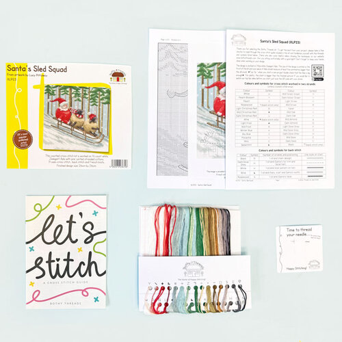 Bothy Threads Borduurpakket Lucy Pittaway - Santa's Sled Squad - Bothy Threads Bothy Threads Borduurpakket Lucy Pittaway - Santa's Sled Squad - Bothy Threads