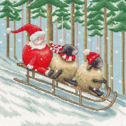 Bothy Threads Borduurpakket Lucy Pittaway - Santa's Sled Squad - Bothy Threads Bothy Threads Borduurpakket Lucy Pittaway - Santa's Sled Squad - Bothy Threads