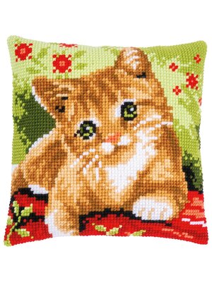 Vervaco Kruissteekkussen kit Lieve Poes Vervaco Kruissteekkussen kit Lieve Poes