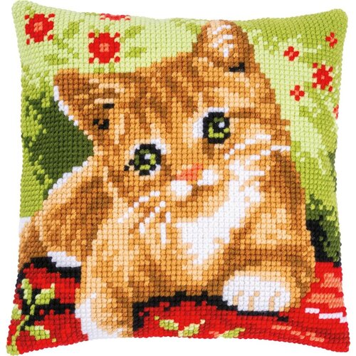 Vervaco Kruissteekkussen kit Lieve Poes Vervaco Kruissteekkussen kit Lieve Poes
