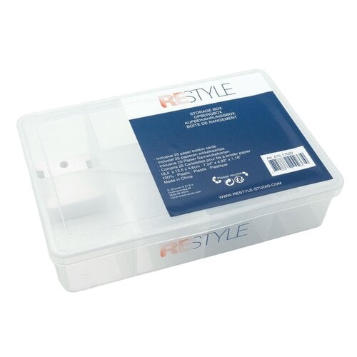 Restyle Moulinebox Opbergbox Restyle - klein 7-vaks - incl. 25 papieren wikkelkaartjes